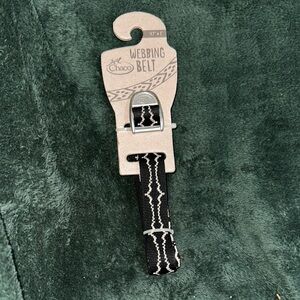 Chaco Webbing Belt Wub Wub Black | 47” x 1” | NWT